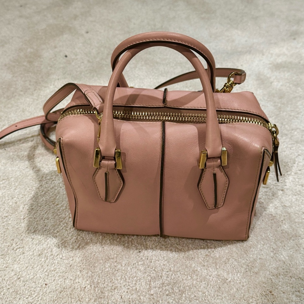 Tod’s D Cube Leather Bauletto Mini pink bag handbag crossbody satchel purse - Picture 2 of 12